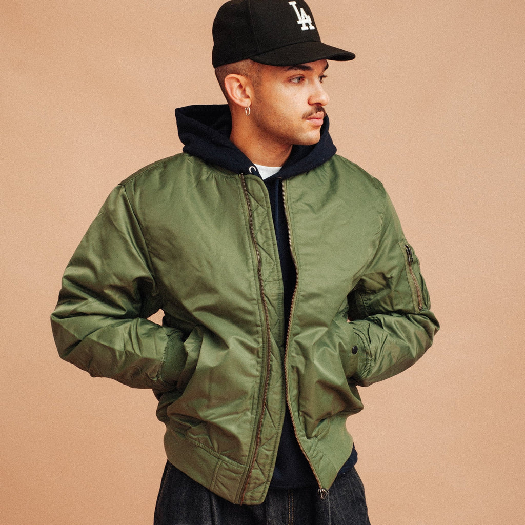 Chaqueta bomber MA-1 verde oliva