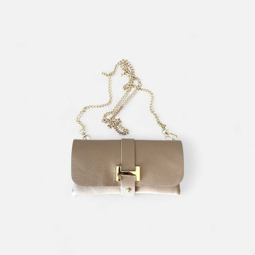 Cartera Nova de piel de vacuno con cremallera
