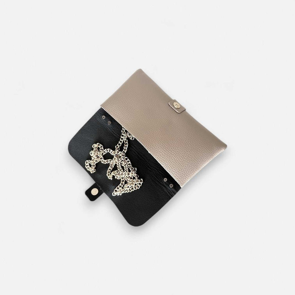 Cartera Nova de piel de vacuno con cremallera