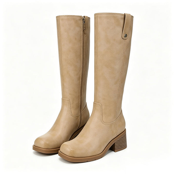 Botas altas de mujer con tacón bloque