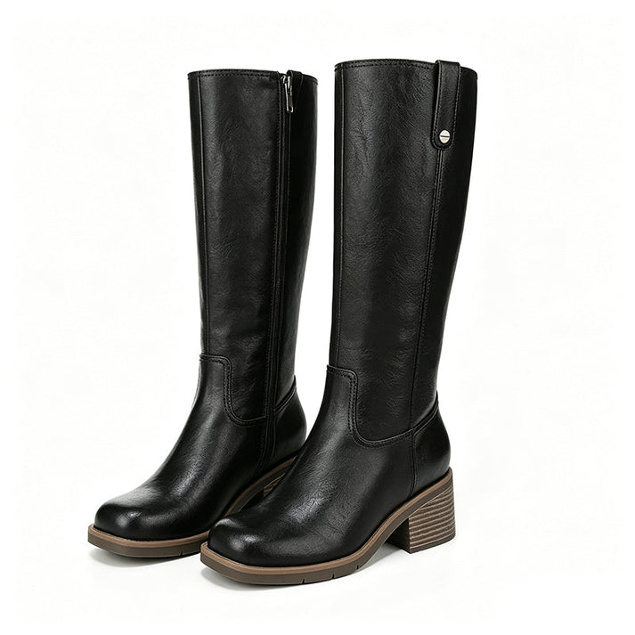 Botas altas de mujer con tacón bloque