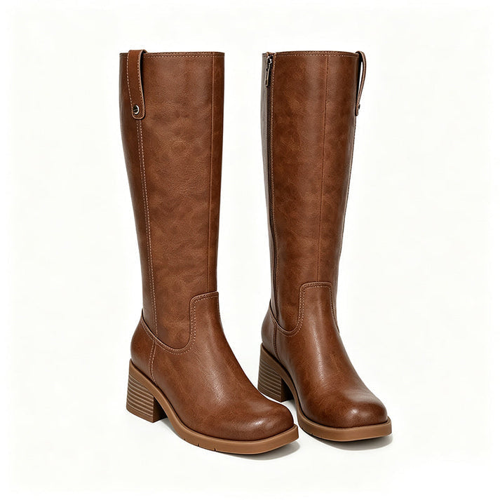 Botas altas de mujer con tacón bloque